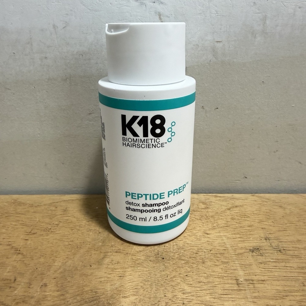 K18 Biomimetic Hair Science Peptide Prep Detox Shampoo 250 mL 8.5 fl oz NEW
